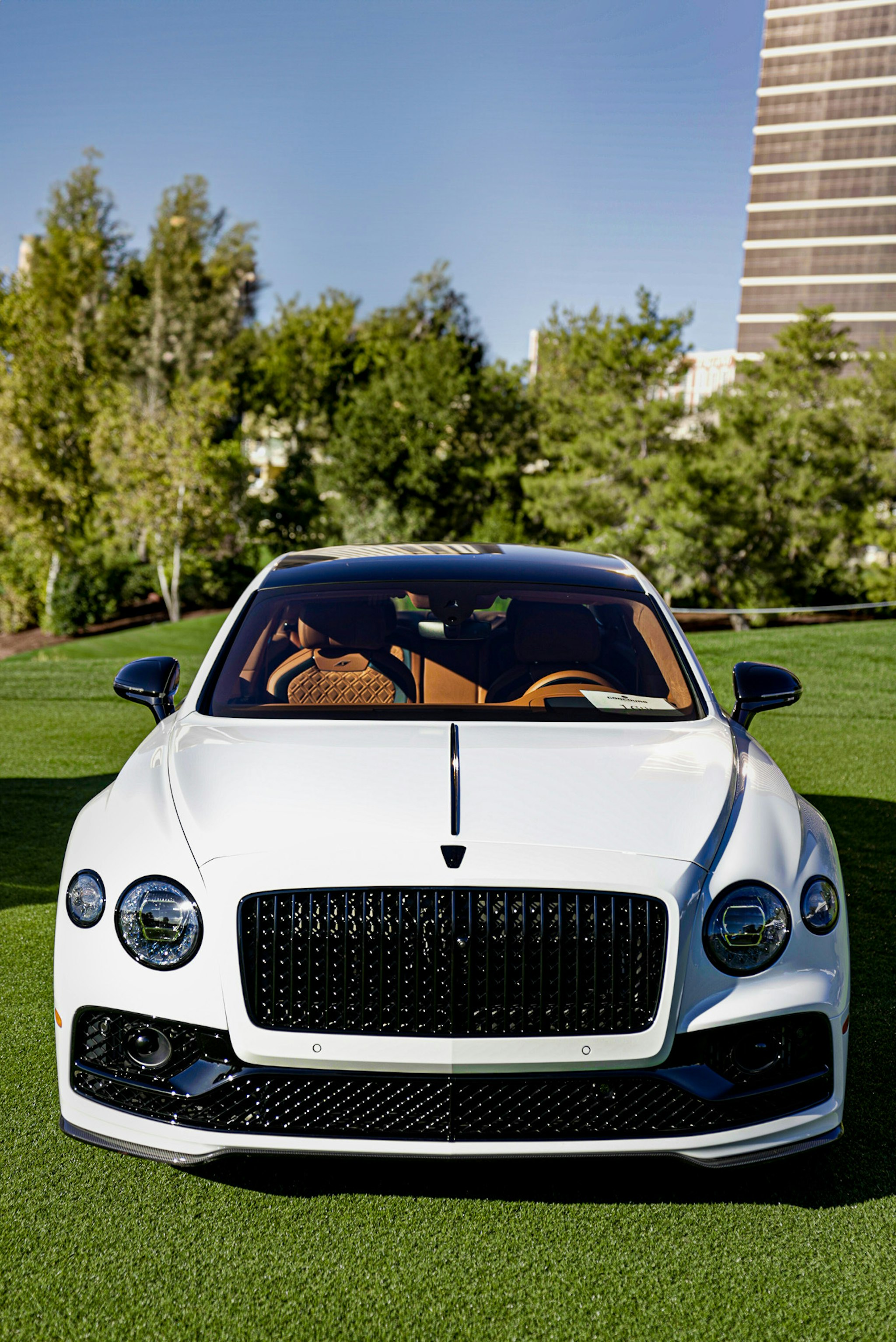 White Bentley at Las Vegas Concours 2023